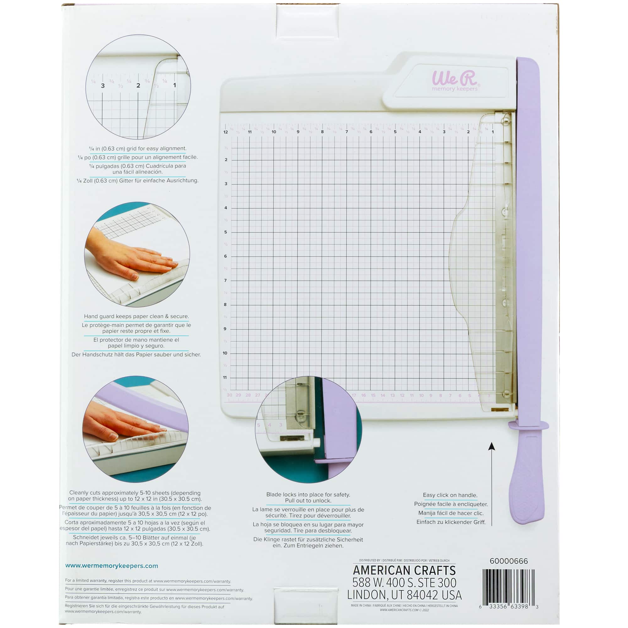 We R Memory Keepers® 12" x 12" Lilac Large Guillotine Cutter